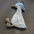 Blauwe Beige Eend Muurhanger