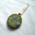 Groen Blauwe Smiley Speenhanger