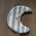 Blauwe Beige Maan Muurhanger
