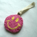 Roze Gele Smiley Speenhanger